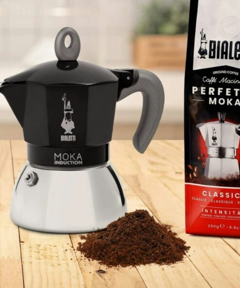 Bialetti İndüksiyon Mokapot Siyah 2 cup