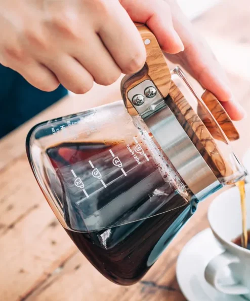 Hario V60 02 Kahve Servis Sürahisi Olive Wood