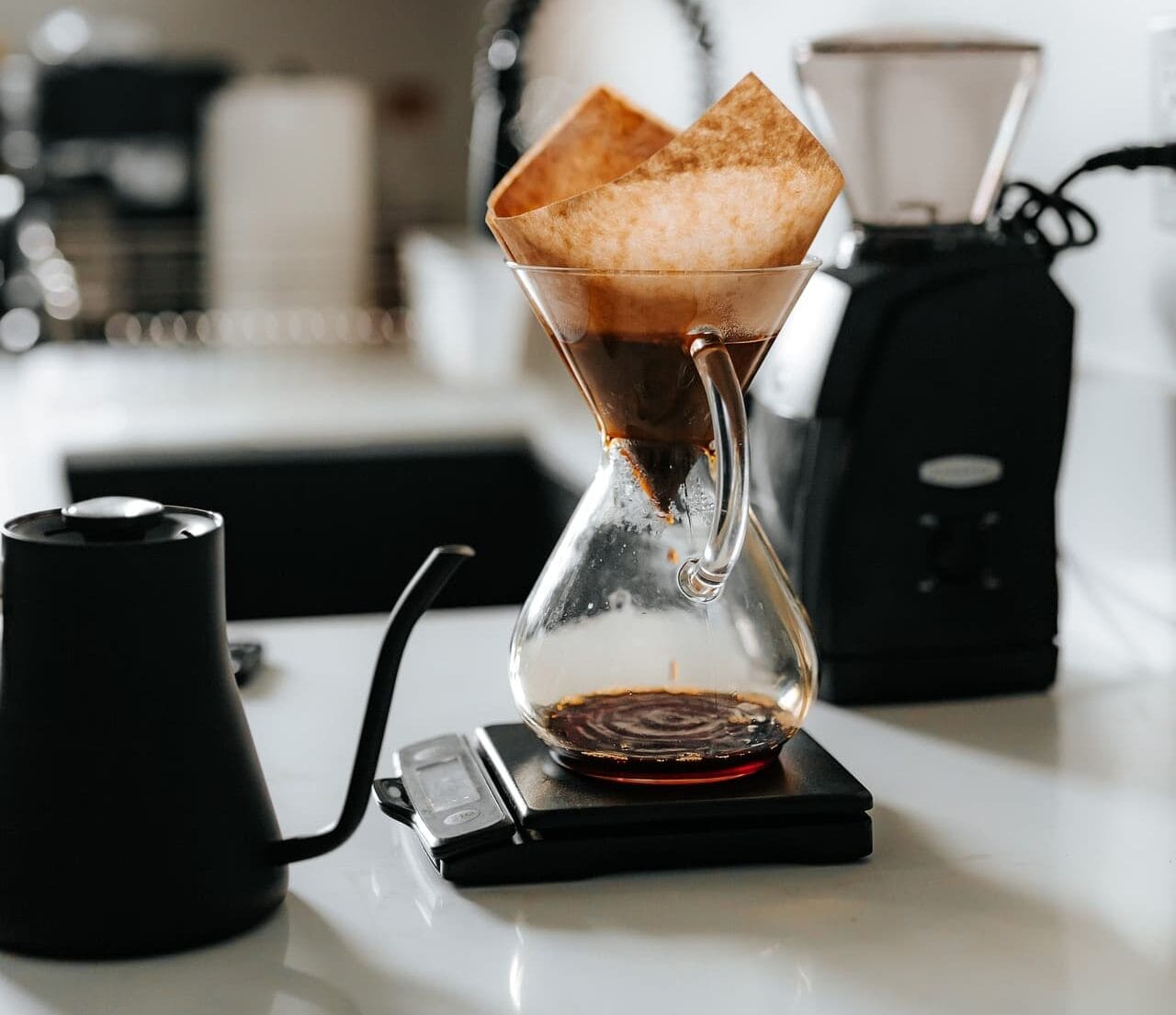 chemex ile kahve demleme