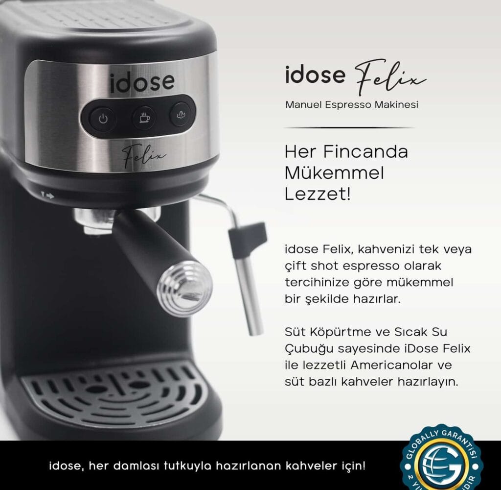 idose Felix Ev Tipi Espresso Kahve Makinası
