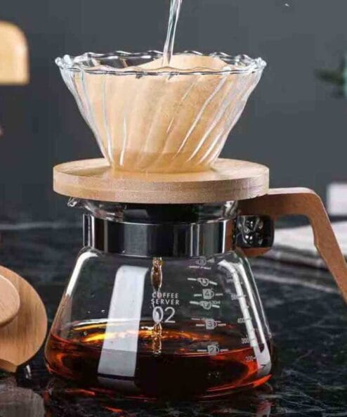 Epinox Ahşap Saplı Kahve Servis Sürahisi 3 Cup