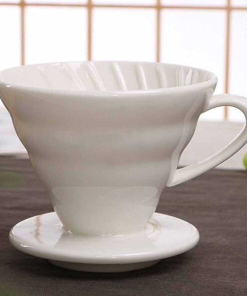 Epinox V60 Seramik Kahve Demleme Beyaz