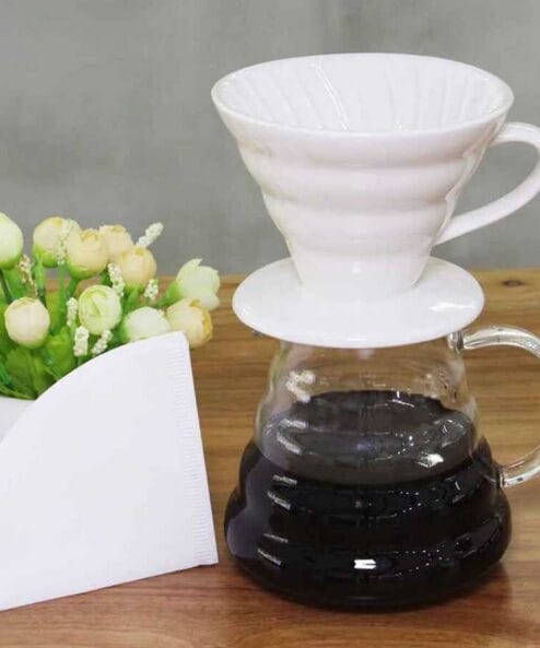 Epinox V60 Seramik Kahve Demleme Beyaz