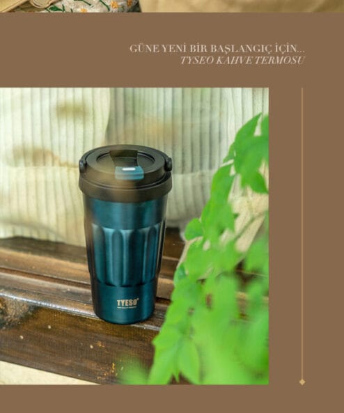 Tyeso coffe Mug Vakumlu Paslanmaz Çelik Taşıma Kulplu 400ML3