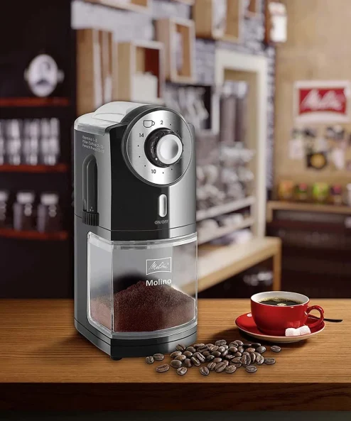 Melitta Molino Elektrikli Kahve Çekirdeği Öğütücüsü Siyah