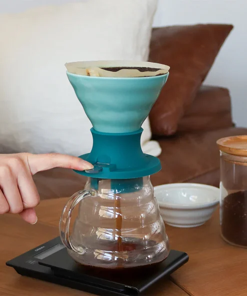 Hario V60 Immersion Ceramic Dripper SWITCH ( Turkuaz )